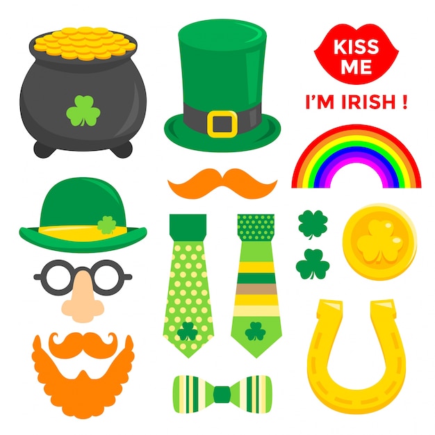 St. Patrick&#39;s Day Sticker Elementenset
