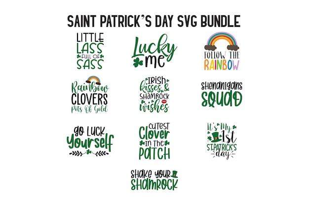 St Patrick's Day SVG-bundel