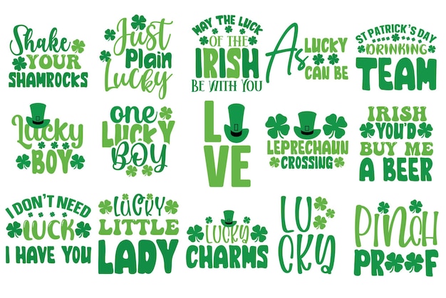 St Patrick's Day SVG Bundle St Patricks Day cut files