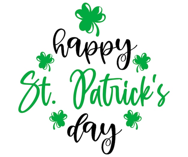 St. Patrick's Day SVG en T-shirtontwerp