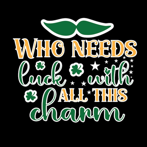 St. Patrick's Day svg t shirt ontwerp