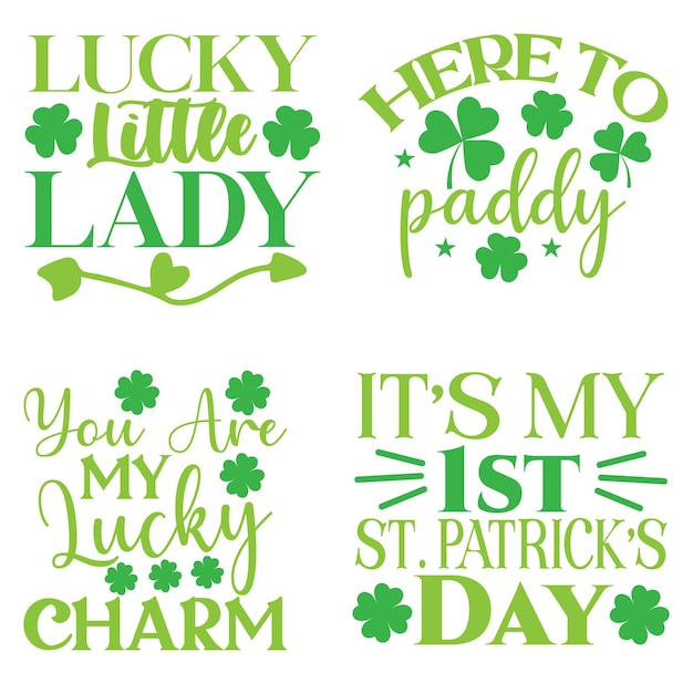 St Patrick's day t shirt designs bundle