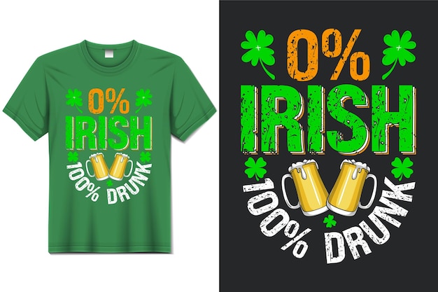 St. Patrick's Day T-shirt ontwerp Uniek St. Patricks dag shirt ontwerpen St. Patrick Ierse