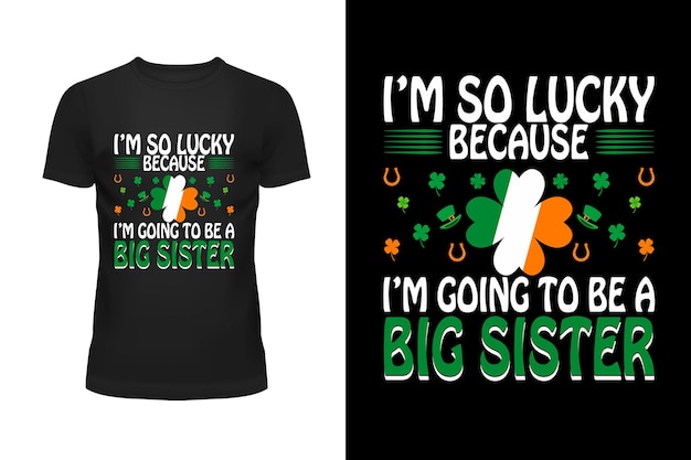 St. Patrick's Day t-shirt ontwerpt premium vector of St. Patrick's Day achtergrond.