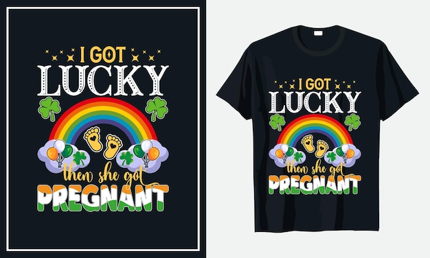 St patrick's day tshirt ontwerpen premium vector