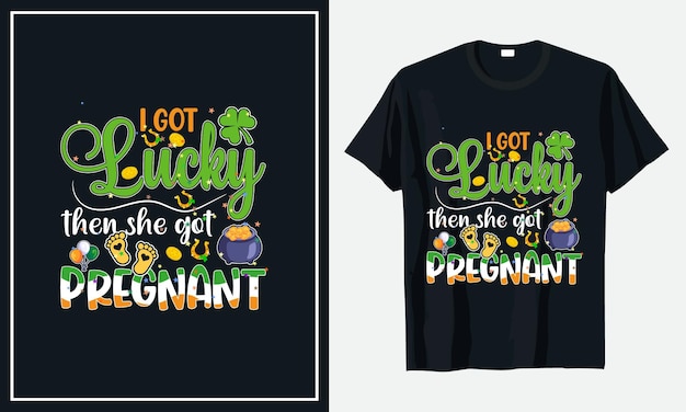 St Patrick's day tshirt ontwerpen Premium Vector