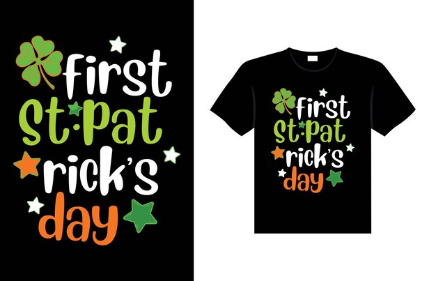 ST Patrick's day typografie kleurrijk Iers citaat vector belettering t-shirtontwerp