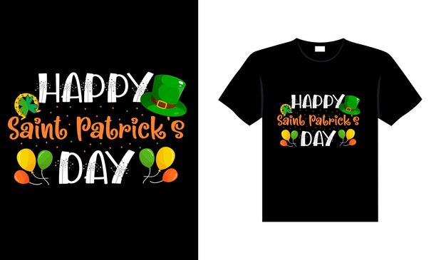 Vector st. patrick's day typografie kleurrijke ierse citaat vector belettering t-shirt design