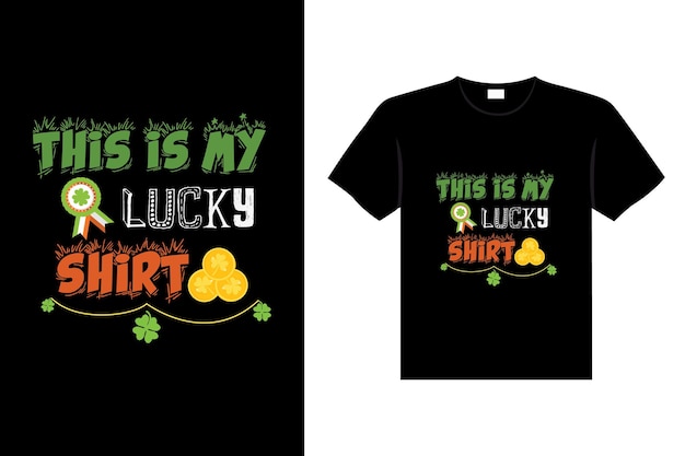 St. Patrick's day typografie kleurrijke Ierse citaat vector belettering t-shirt design