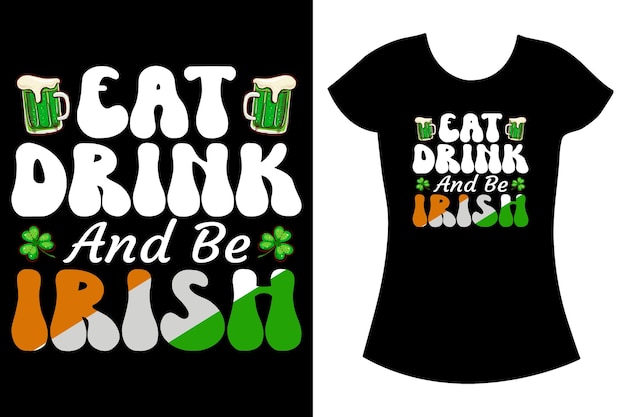 Vector st patrick's day typografie svg t-shirt ontwerp