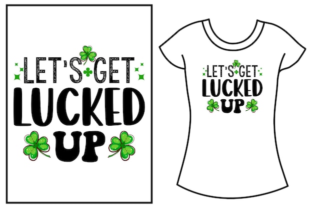 Vector st patrick's day typografie svg t-shirt ontwerp