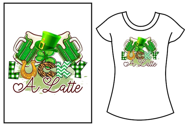 St Patrick's Day Typografie SVG t-shirt ontwerp