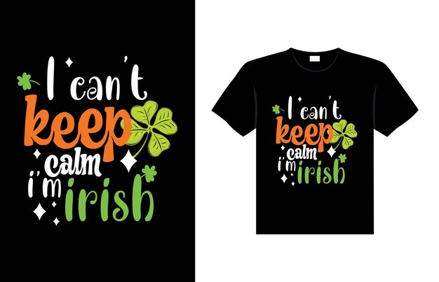 ST Patrick's day typography colorful Irish quote vector Lettering t shirt design