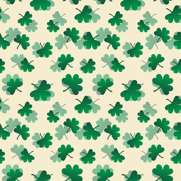 St. patrick's day vakantie achtergrond naadloos patroon met bloemmotieven in staat om op kleding af te drukken