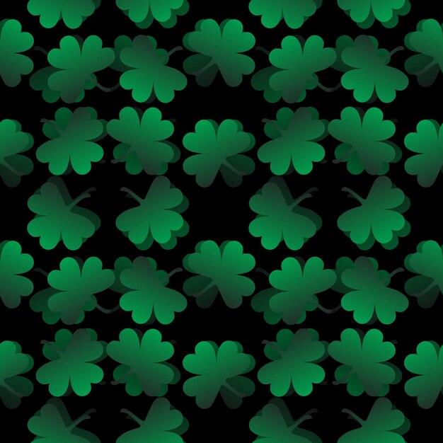 St. Patrick's day vakantie achtergrond Naadloos patroon met bloemmotieven in staat om op kleding af te drukken