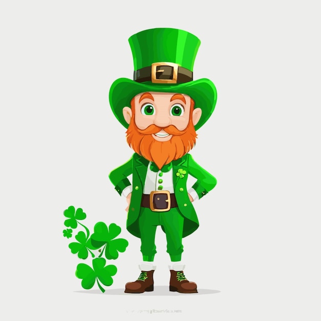 St. Patrick's Day vector op witte achtergrond