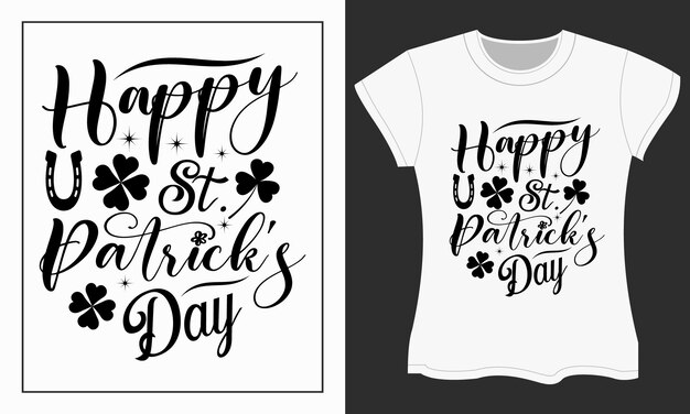 St. Patrick's SVG cut files design. St. Patrick's Day SVG t-shirt design. Perfect for print items.