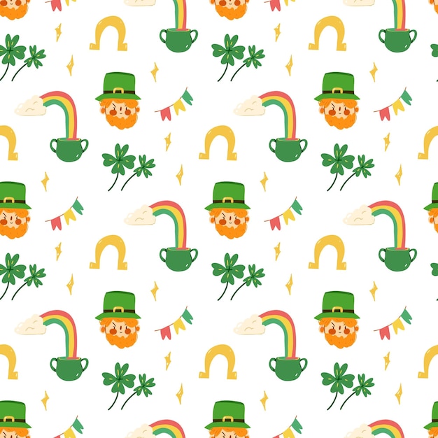 St patrick seamless pattern seamless pattern for st patrick