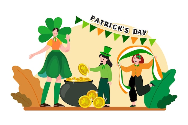 Vector st patrick039s day illustration concept