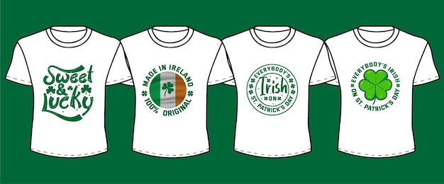 St Patricks dag verhuur Quotes t-shirt ontwerp Set