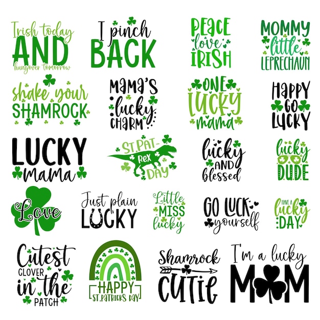 St Patricks Day bundle Irish Design Bundle Lucky Bundle