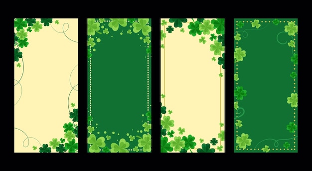 Vector st patricks day card banner