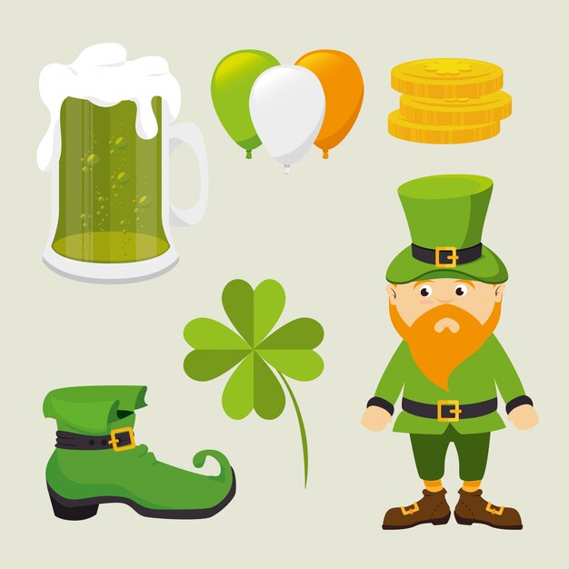 St patricks day card design