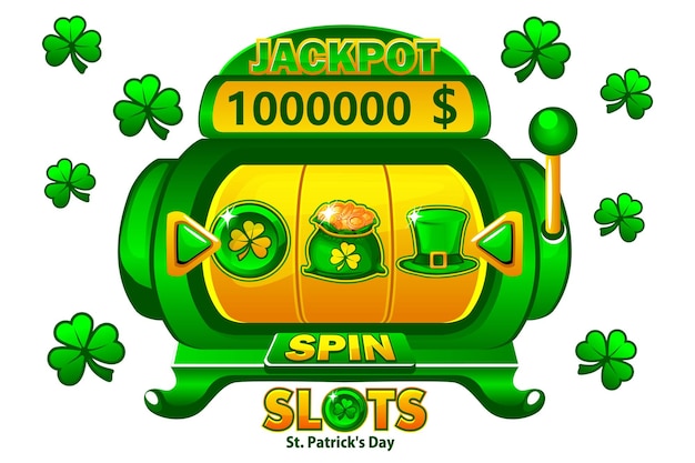 Vettore bonus del casinò di st patricks day slot machine per casinò online e giochi di slot