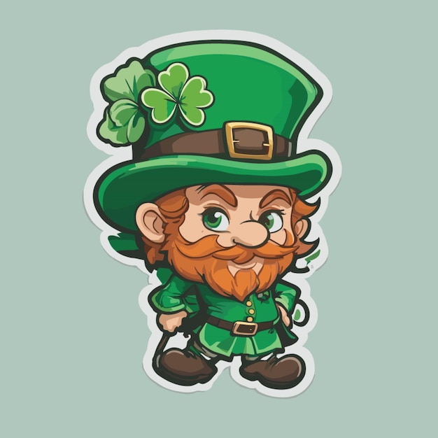 St patricks day color cartoon vector