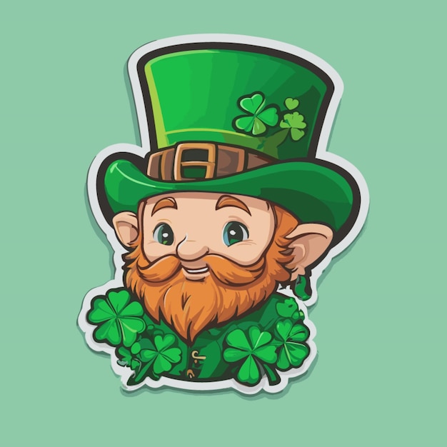 St patricks day color cartoon vector