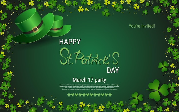 St Patricks Day elegant vector illustration