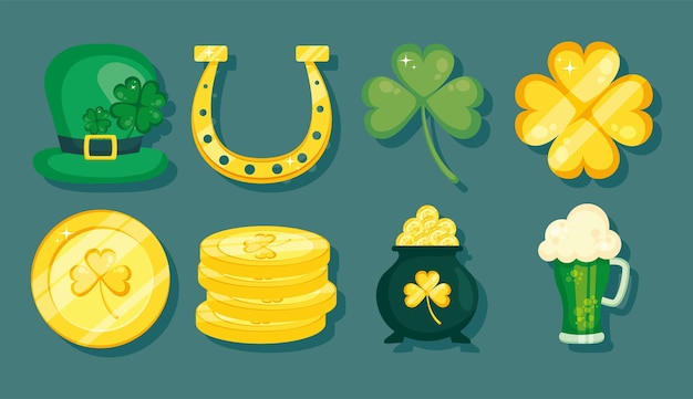 St patricks day icon collection