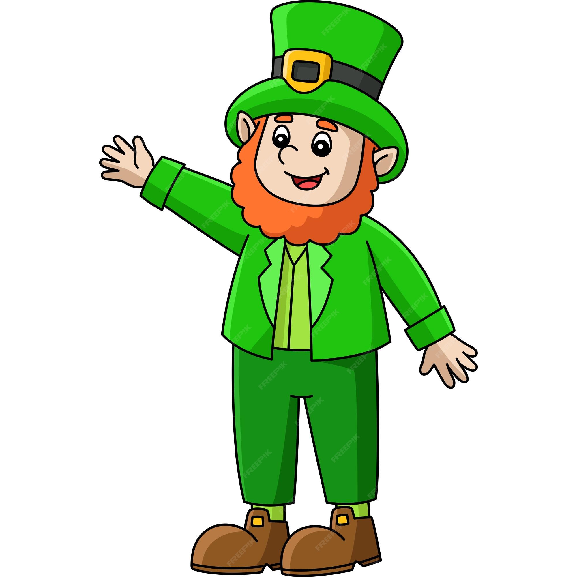 Premium Vector  St patricks day leprechaun cartoon clipart vector