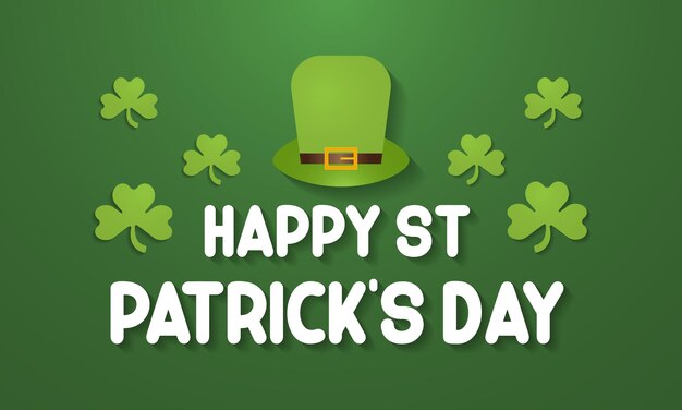 매년 3 월 17 일에 기념되는 세인트 패트릭스 데이 (St. Patrick's Day) - 패트릭 축제 터 배너 플라이어 포스터 및 소셜 미디어 템플릿 디자인