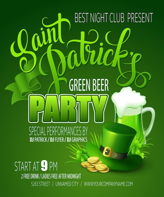 St. patricks day-poster. illustratie