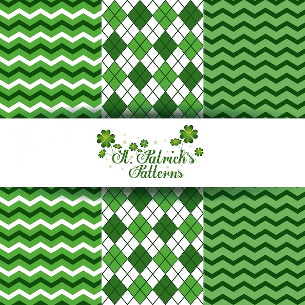 St patricks day seamless pattern