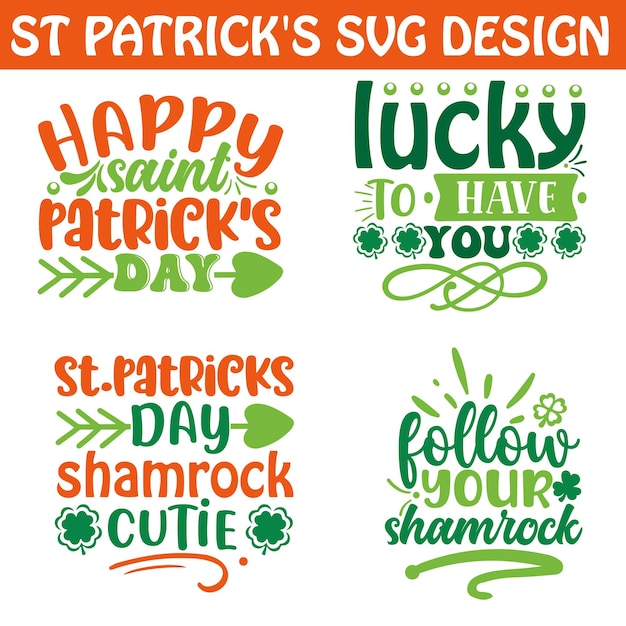 Vector st patricks day svg design