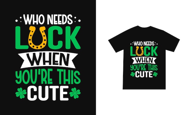 Vector st patricks day t-shirtontwerp of st patricks day posterontwerp