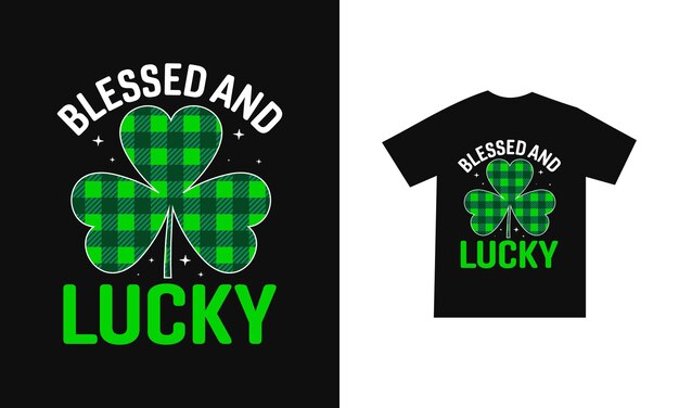 Vector st patricks day t-shirtontwerp of st patricks day posterontwerp