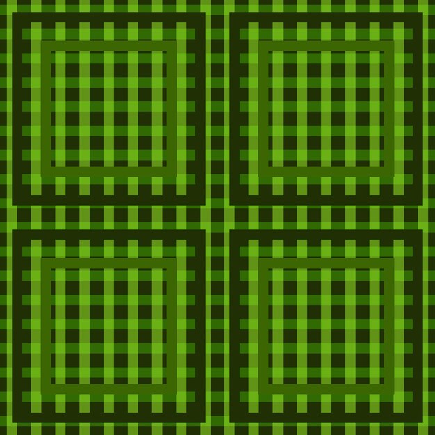 День святого патрика клетчатый шотландский узор в зеленой клетке шотландская клетка вектор бесшовный узор