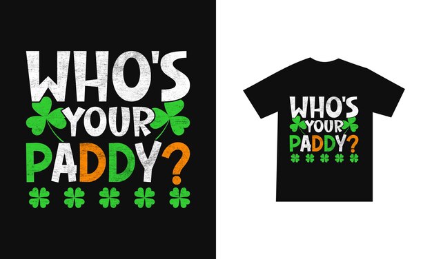 St patricks day tshirt design or st patricks day poster design