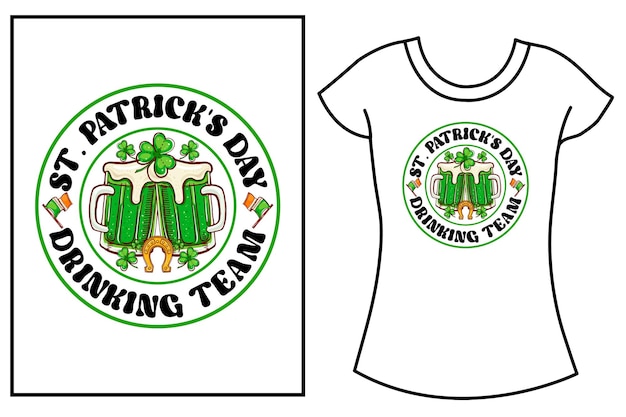 St Patricks Day Typography SVG tshirt design