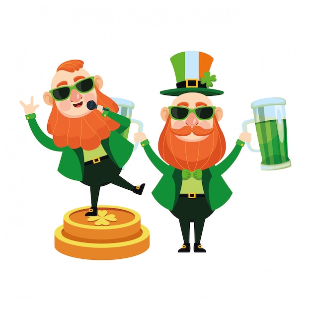 St patricks elfjes cartoons