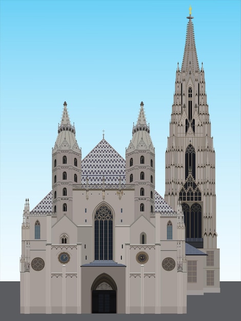 Vector st stephen39s cathedral vienna