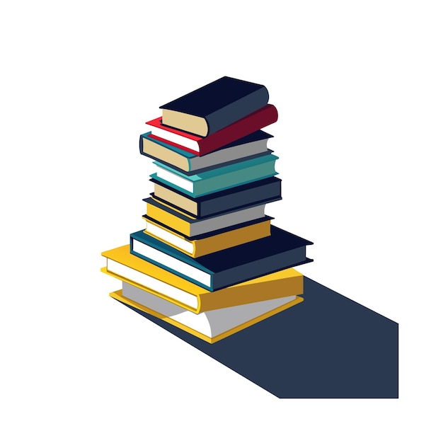 a stack of books with one that says  the word  on the bottom