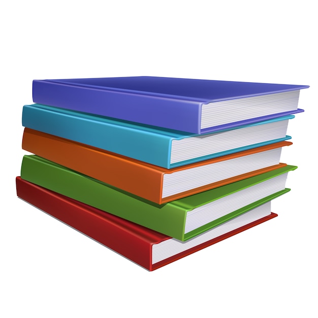 Vector stack of books