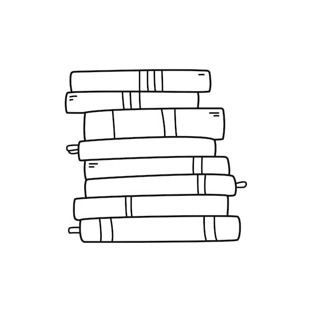 Vector stack of books