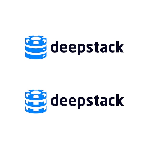 Stack coins logo design