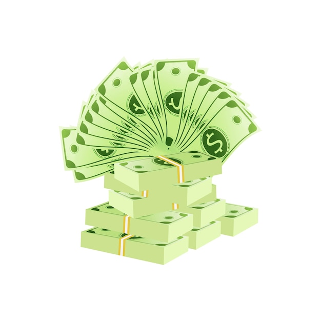 a stack of dollar bills with the dollar bill on top of it