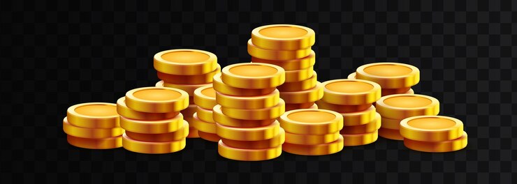 Vector stack of golden coins